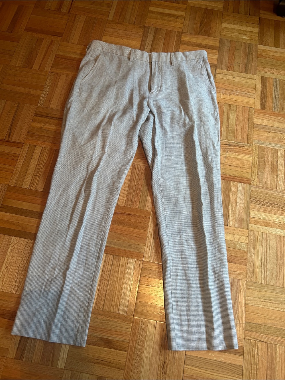 Vintage J. Crew linen pants 34x32 slim Bedford pant